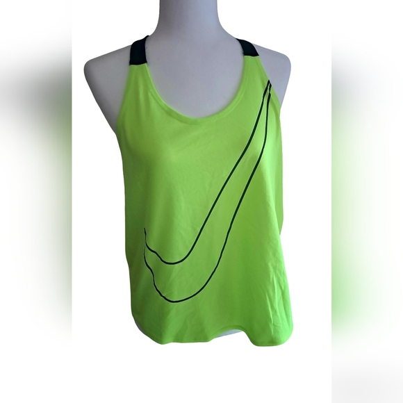 Nike Tops - Nike Size Medium Women's Neon Green Athletic Tank Top